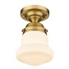 Z-Lite Vaughn 1 - Light Flush Mount in  Heritage Brass - 3 of 4