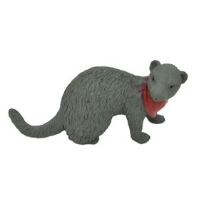Collectible Wildlife Gifts | Ferret, with Bandana, Rubber Animal, Educational, Realistic, Hand Painted,  Model,   Gift,   2 1/2"   F1675 B63 - 1 of 4