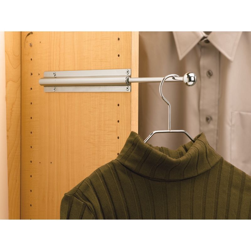 Rev-A-Shelf CVL-12-CR 12-Inch Extendable Metal Closet Valet Clothes Rod, 3 of 7