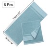 PiccoCasa Bathroom Kitchen Soft 100% Combed Cotton Highly Absorbent Hand Towel Set - 4 of 4