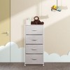 mDesign Vertical Dresser Storage Tower with 4 Drawers - image 3 of 4