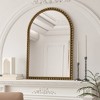 VYNXARIA 35"x24" Iron Art Arch Vintage Vanity Mirror, Wall Hanging, Placed On The Table, Suitable For Living Room, Bedroom, Bathroom (Gold) - 3 of 4