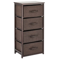 Mdesign Tall Dresser Storage Chest, 5 Fabric Drawers : Target