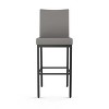 Amisco Perry Counter Height Barstool: Faux Leather, Steel Frame, Fixed Height 26" 10 Year Warranty - 2 of 4