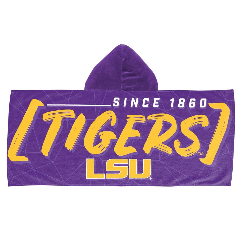 Photos - Towel 22"x51" NCAA LSU Tigers Hooded Youth Beach 