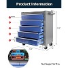 Rolling Tool Chest with 5 Drawers & Wheels, Portable Rolling Tool Box On Wheels, Tool Chest Organizer for Garage, Workshop, Home Crafts Use - 2 of 4