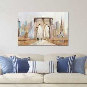 iCanvas Brooklyn Bridge Walkway by Allison Pearce Canvas Print Wall Art - 1 of 3