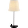 Fowley Table Lamp W/ USB Port - 18.75 Inch Height - TBL4461 - Black - Safavieh - 2 of 4