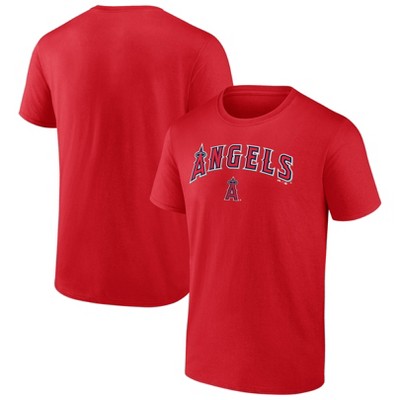 Mlb Los Angeles Angels Women's Front Twist Poly Rayon T-shirt - M