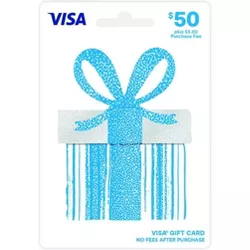 Visa Gift Card - $50 + $5 Fee