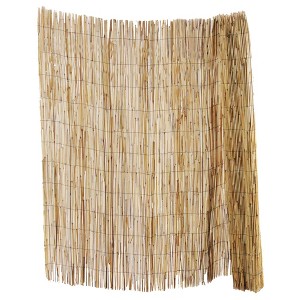 6' x 16'6" Peeled and Polished Reed Garden Fence Natural - Gardenpath: Weather-Resistant Outdoor Barrier - 1 of 3