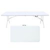 Osparple Portable Dining Table 4ft Folding Camping Dining Table with Fixed Handle for Indoor and Outdoor - 3 of 4