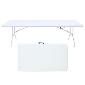 PAGED Folding Table Portable Patio Dining Table with Fixed Grip and Waterproof Table Top for Patio, Deck, Poolside - 1 of 4