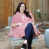 Catalonia Women's Fuzzy Fleece Cardigan, Open Front No Sleeve Shrug, Cozy Hoodie Blanket Shawls Wearable, Valentine’s Day Gift Woman - 3 of 4