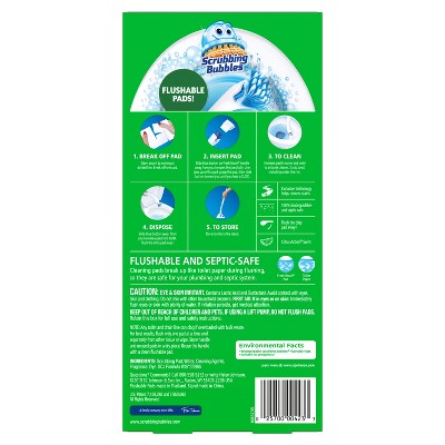 Flushable Citrus Scent Toilet Cleaning Kit with Pads