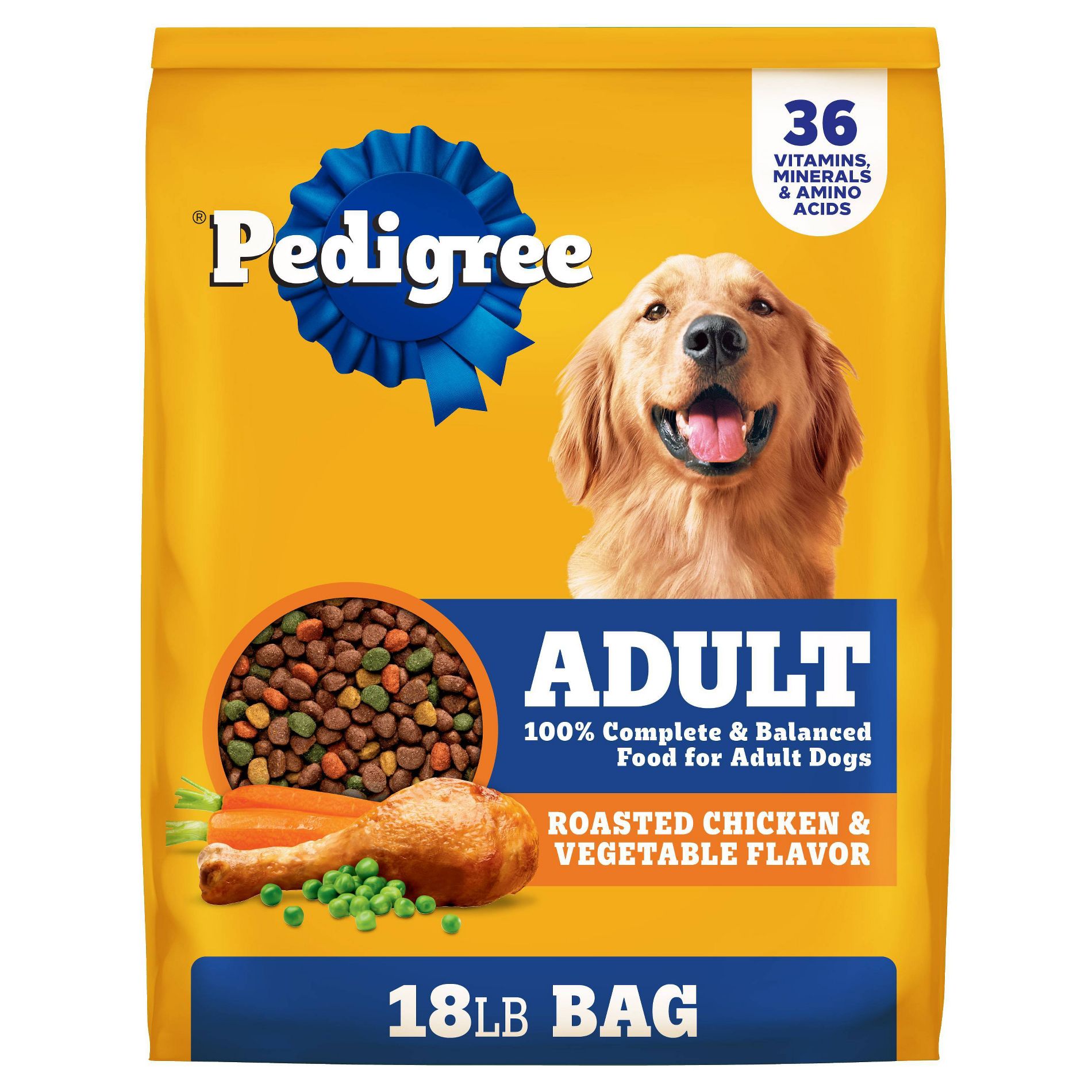 Pedigree Roasted Chicken and Vegetable Flavor Adult Dry Dog Food