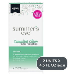 Summer's Eve Complete Clean Feminine Odor Reduction Douche - 2ct - 1 of 4