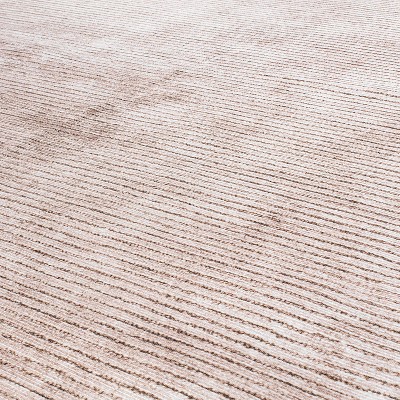 Beige Stripe Synthetic Flat Woven 10' x 14' Area Rug