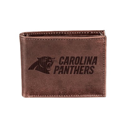 Evergreen Carolina Panthers Bi-Fold Wallet, Brown