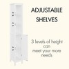 Racxily Narrow Floor Corner Cabinet - White Freestanding Storage Cabinet with Doors & , Versatile for Bathroom, Living Room, Kitchen - 4 of 4