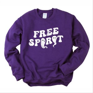 Free Spirit Ghost Distressed - Women's Graphic Sweatshirt - 1 of 4