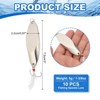 Unique Bargains Treble Hooks Metal Spinner Fishing Lures for Freshwater Saltwater Salmon 10 Pcs - 2 of 4
