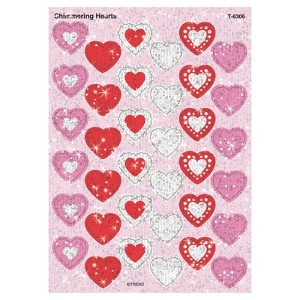 Trend Shimmering Hearts Sparkle Stickers, 72 ct (Pack of 6) - 1 of 1