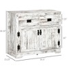 Industrial Sideboard Buffet Cabinet, Kitchen Cabinet with 2 Drawers, 2 Doors, Adjustable Shelf Coffee Bar Cabinet - 3 of 4