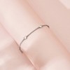 Girls' Puffed Link Heart Bracelet Sterling Silver - In Season Jewelry - 3 of 4