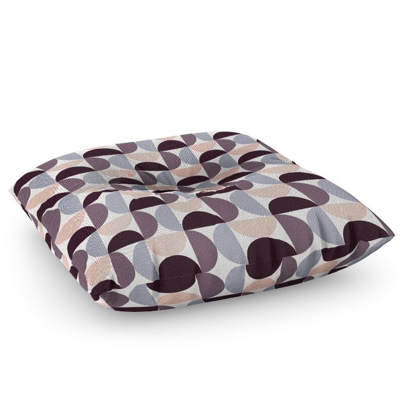 Colour Poems Patterned Geometric Shapes CCI Square Floor Pillow - Deny Desings, 1 of 3