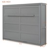 LOVMOR Multifunctional Murphy Bed, Comfortable Wall Bed for Bedroom Apartment Dorm, Can be Folded Away into a Cabinet - 4 of 4