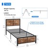 Twin/Full/Queen Size Bed Frame with Wood Headboard and Footboard, 14 Inch Platform Mattress Foundation, No Box Spring Needed Bed - 3 of 4