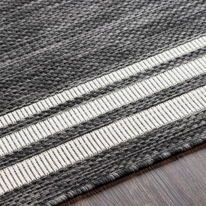 Hauteloom Coonamble Bordered Antrasit Rug - 1 of 4