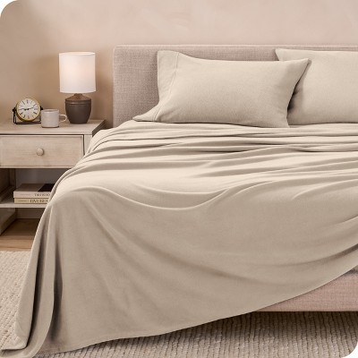 King Sand Organic Deep Pocket Fleece Sheet Set