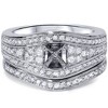 Pompeii3 1/2ct Diamond Engagement Mount Set 14K White Gold - 2 of 4