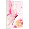 Amanti Art Pink Floral Butterfly by Saskia Michele Framed Canvas Wall Art - 2 of 4
