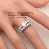 Carla Anniversary Wedding Band Ring Sterling Silver Women Ginger Lyne Collection - 3 of 4