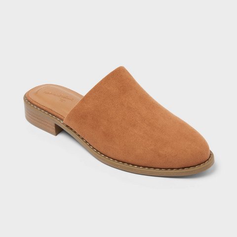 Женские сабо Universal Thread Women’s Rita Mule Flats with Memory Foam Insole – Universal Thread™ Cognac 7.5