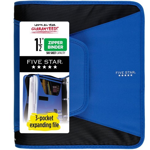 Five Star 1.5 Ring Fixture Sewn Binder Cobalt Target