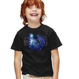 Boys' Star Trek Beyond Galaxy Beyond T-Shirt Black Small - 1 of 4