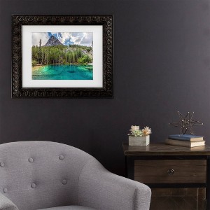 Trademark Fine Art Pierre Leclerc Grassi Lakes Matted Framed Art - 1 of 4
