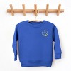 The Juniper Shop SmileyWorld Embroidered Smiley Face Outline Toddler Sweatshirt - 3T - Royal - 2 of 3
