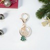 Unique Bargains Christmas Keychain Double Ring Lobster Clasp Zinc Alloy Multi-colored 3.15" 1 Pc - 4 of 4