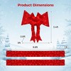 Tangkula Pre-Lit Christmas Doorway Arch w/ Bow LED Lighted Festive Door Decoration - 3 of 3