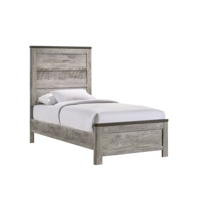 Adam Twin Panel 3PC Bedroom Set in Light and Dark Gray