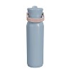 Zak Designs 32oz Stainless Steel Vacuum Insulated Water Bottle with Straw Lid - 2 of 4
