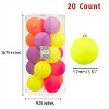 Every Day is Christmas 20ct Christmas Ornaments, Shatterproof Christmas Tree Ornaments Set, 97mm/3.81" Christmas Balls Decoration - 2 of 4