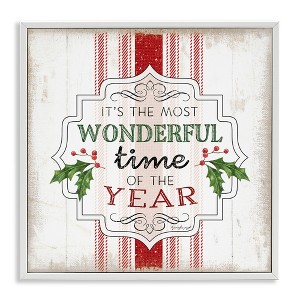 Stupell Industries Festive Holiday Rustic Stripes, 24" x 24" - 1 of 4