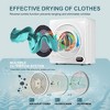 Simzlife 2.6 Cu. Ft Compact Clothes Dryer,Portable Laundry Dryer with Stainless Steel Drum - 4 of 4