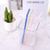Unique Bargains Reusable Smooth Glass Straws with Cleaning Brush 2 Pcs - 4 of 4